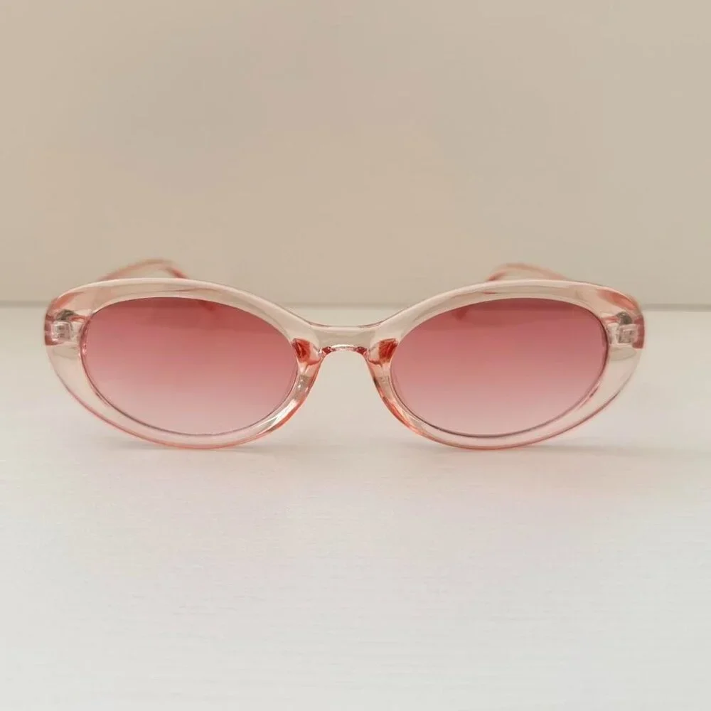 vintage unique retro style pink cute round sunglasses
